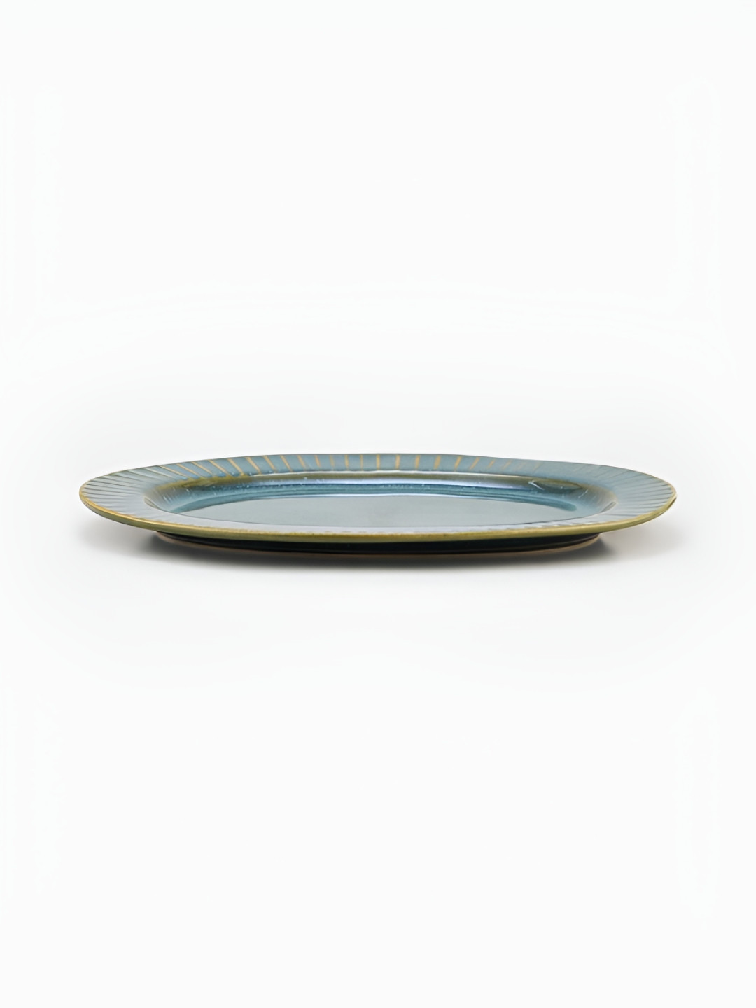 Fabindia Maitri Blue Ceramic Serving Tray