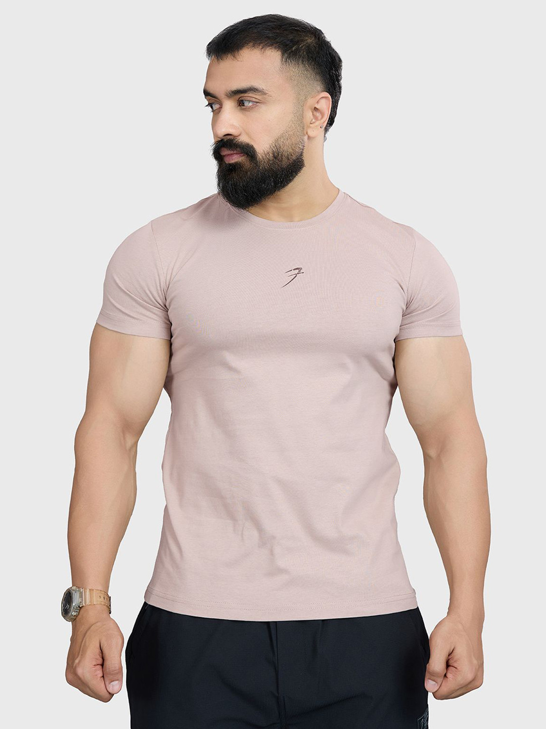 FUAARK Anti Odour Brisk Logo Men's Super Combed Cotton Lightweight T-Shirt