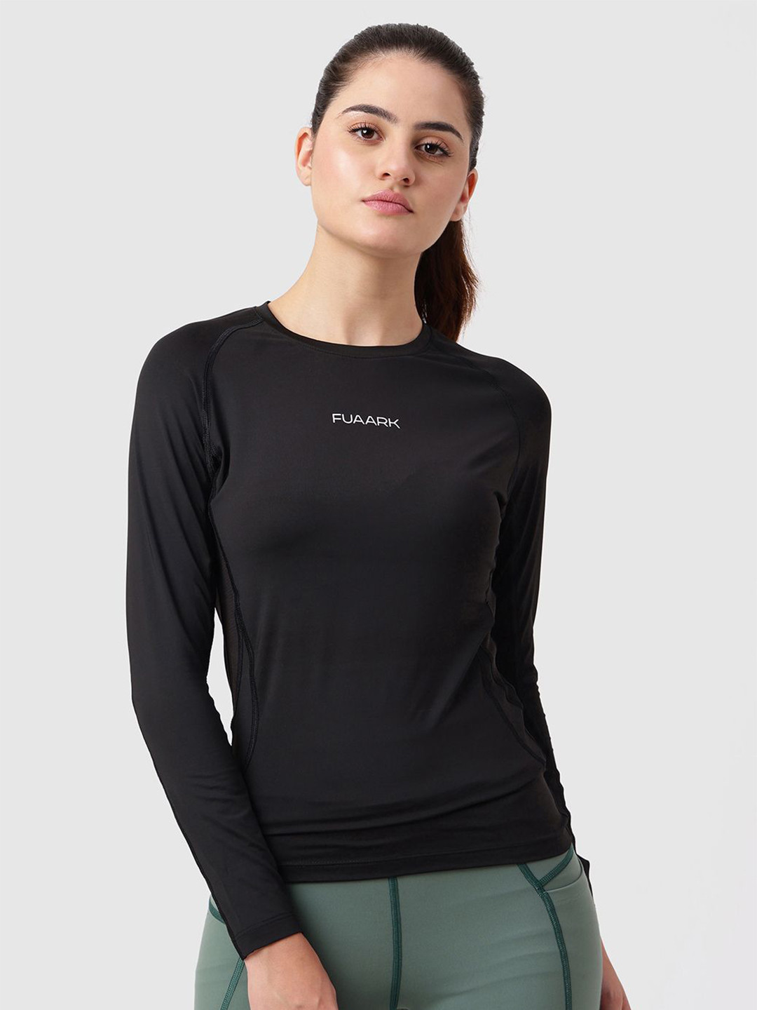 FUAARK Women Moisture Wicking Compression Training or Gym T-shirt