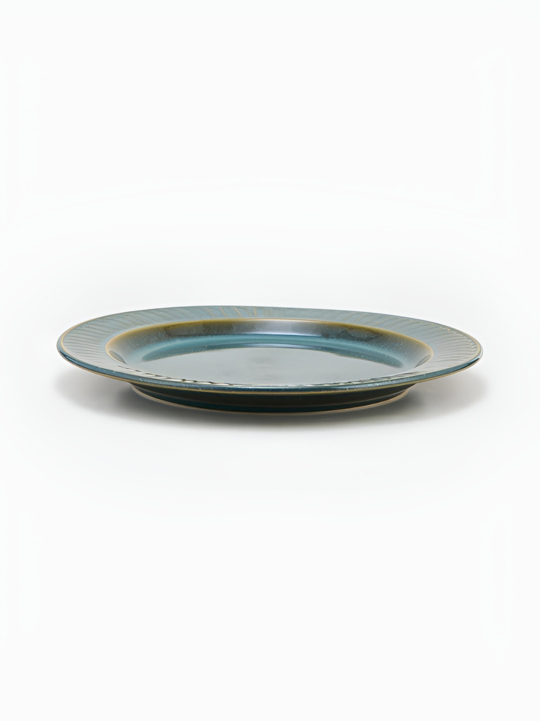 Fabindia Maitri Blue Ceramic Dishwasher Safe Plates
