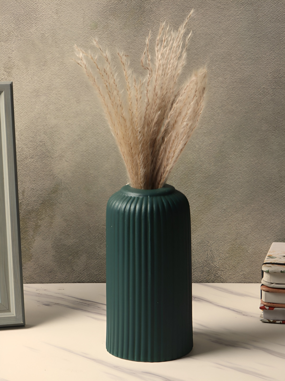 Kreative Arts Dark Green Ceramic Flower Vase