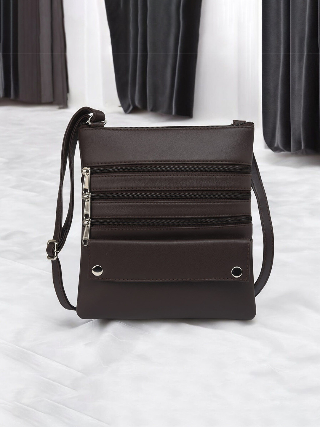 K London Leather Sling Bag