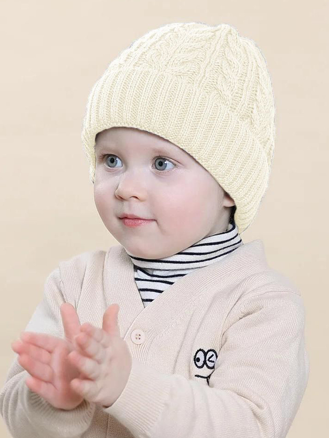 Topibaaz Kids Self Design Woollen Beanie