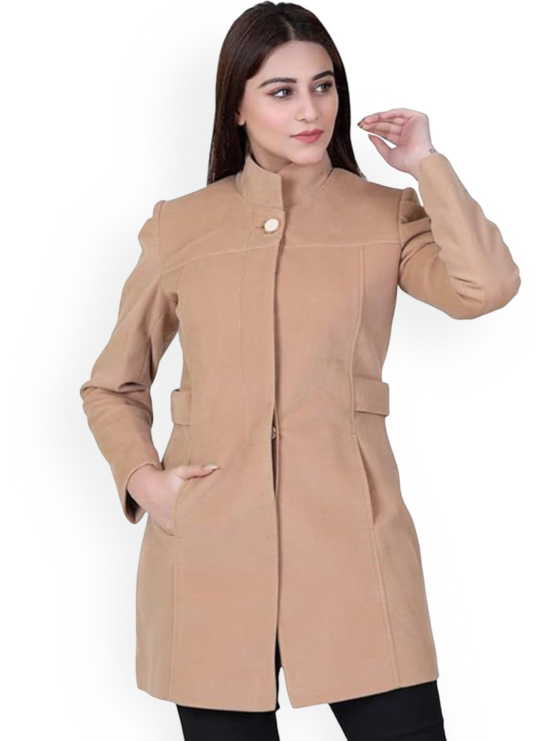 COMFY SPARROW High Collared Overcoat