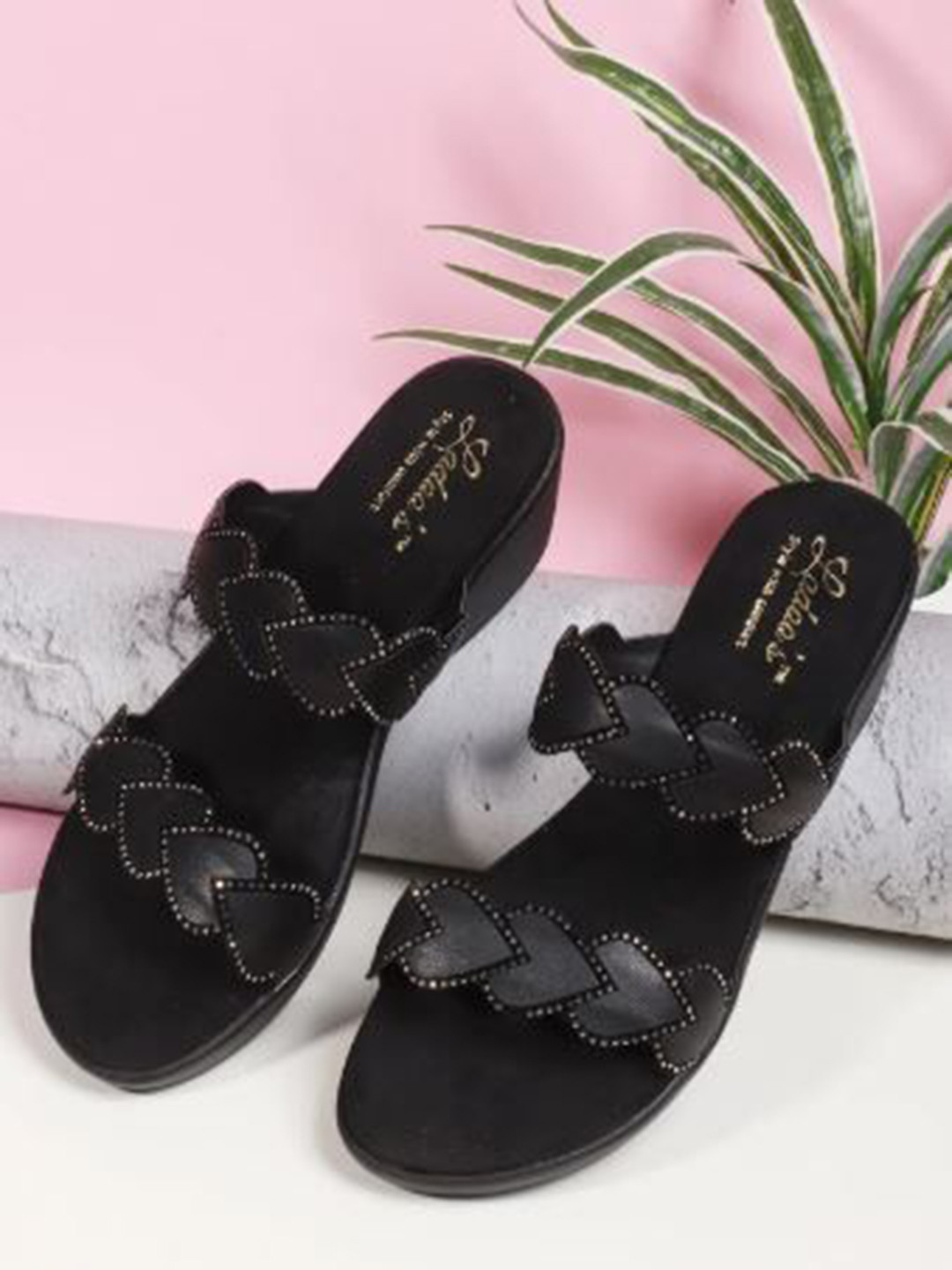 LADOO'S Women Leather Wedge Sandals