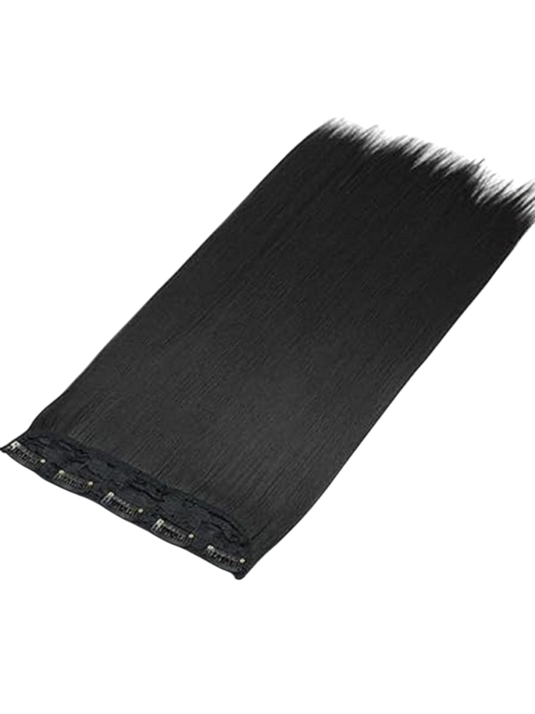 ABS Clip-In Straight Hair Extension - Black - 24 Inches