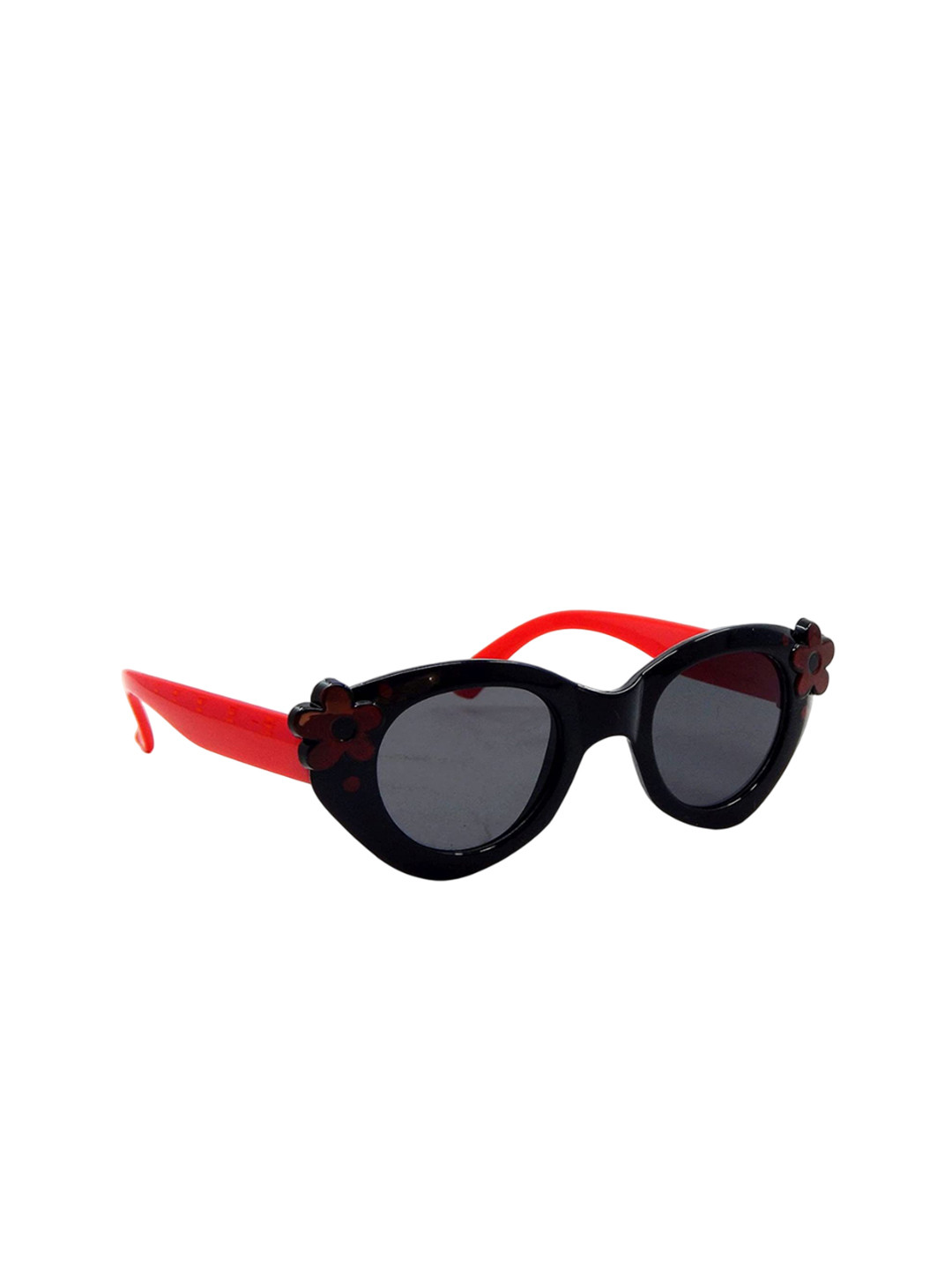 PIRASO Girls Cateye Sunglasses with UV Protected Lens 17075 RED BLACK
