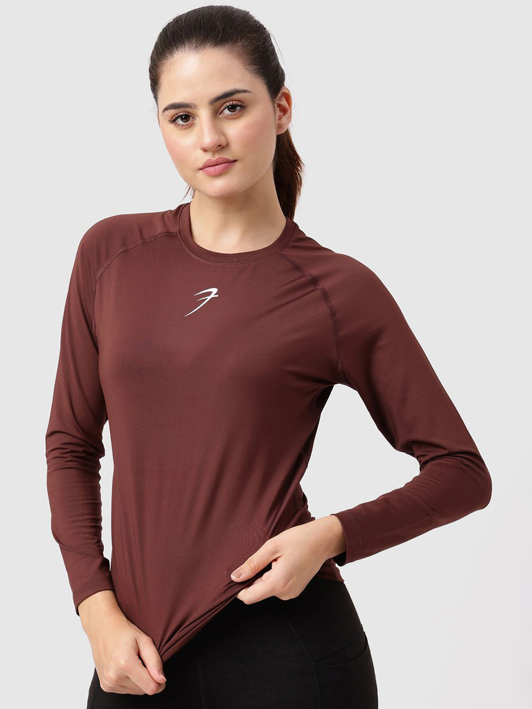 FUAARK Women Moisture Wicking Cut Outs Compression Training or Gym T-shirt