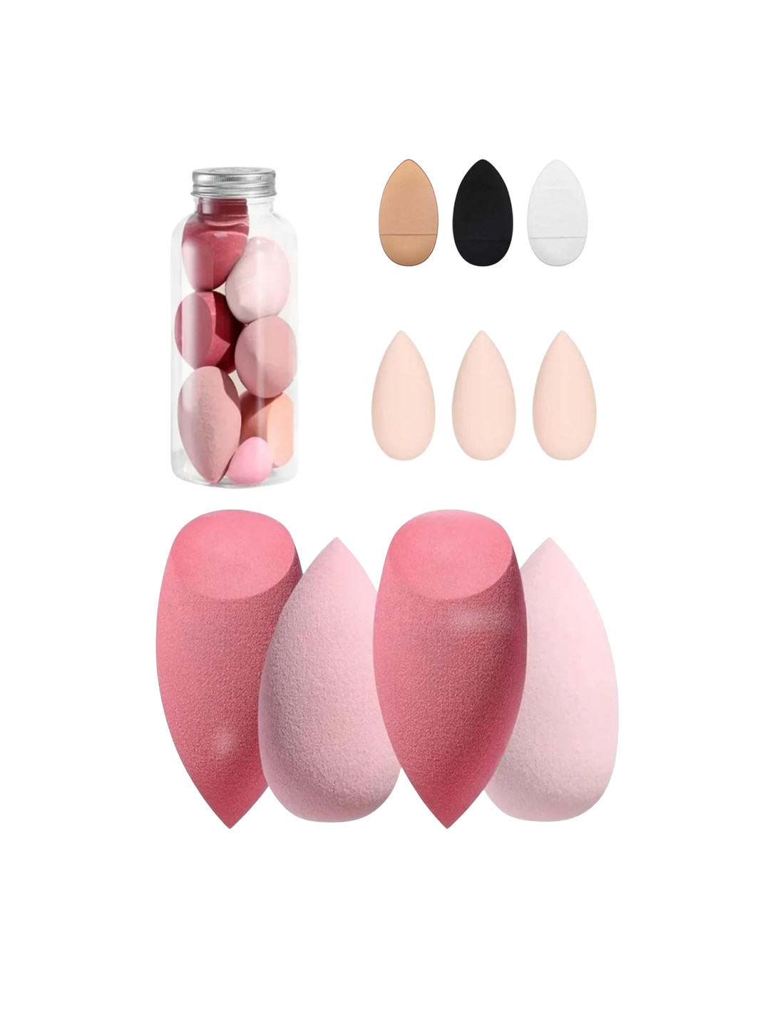 MEPOINT Set Of 10 Makeup Sponge & Finger Puff