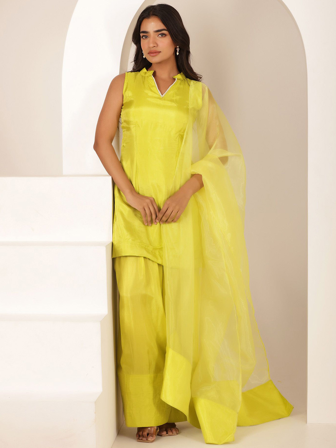 DEASHA INDIA Women Regular Pure Silk Kurta with Salwar & With Dupatta