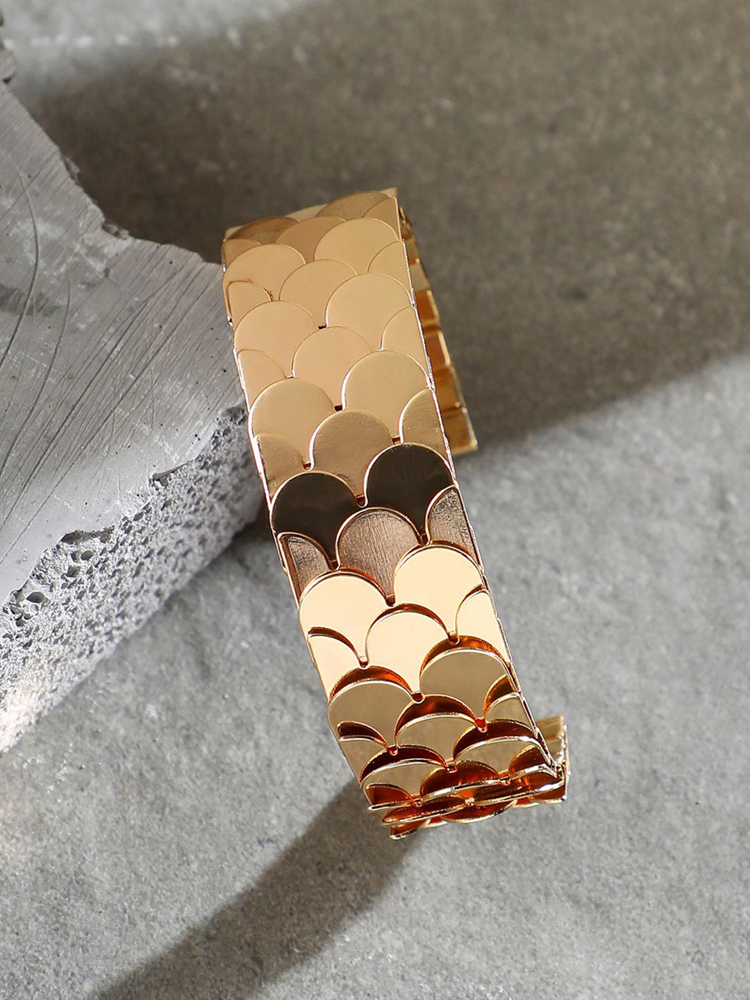 DressBerry Gold-Plated The Python Cuff Bracelet