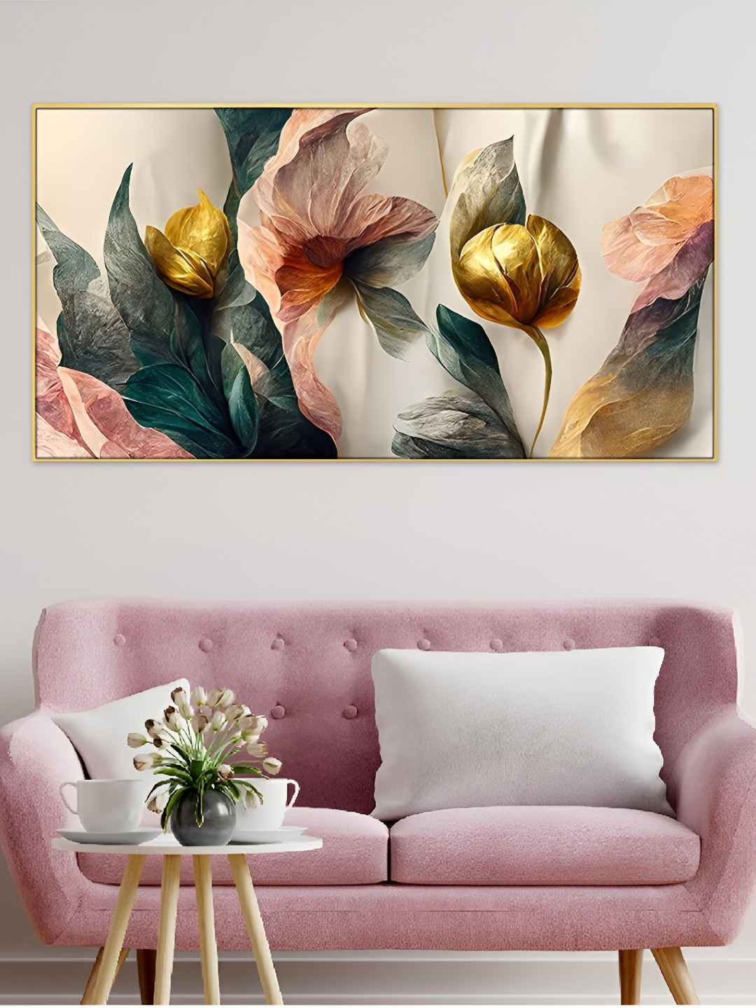 DEKORSTATION Wood Wall Rectangle Paintings Wall Art - 24 x 36 In