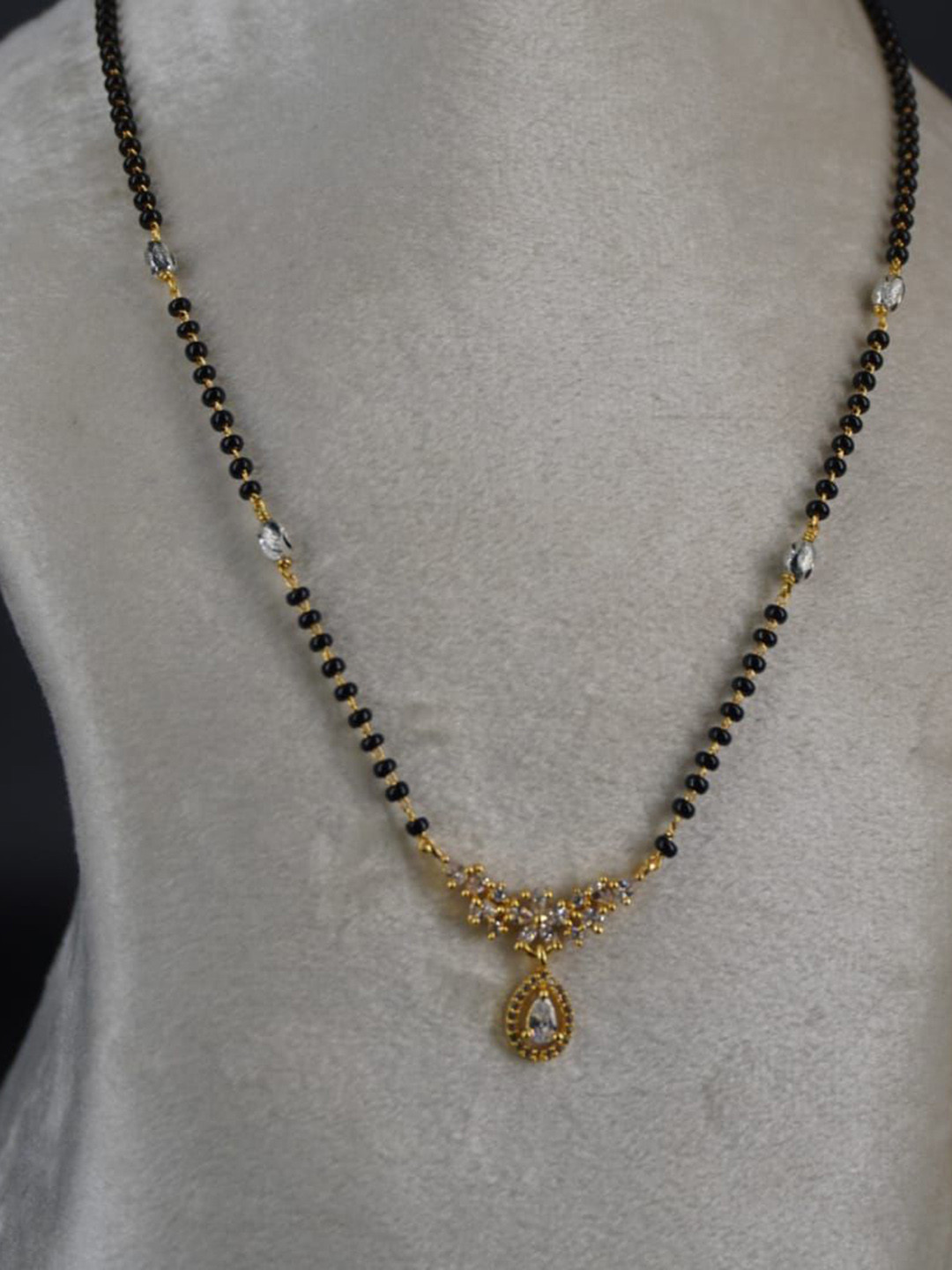 oorna Gold-Plated Artificial Stones Mangalsutra