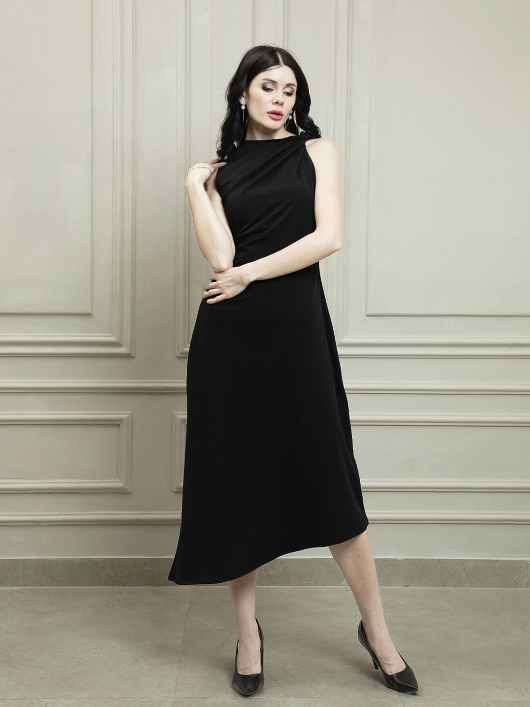 Athena A-Line Midi Dress