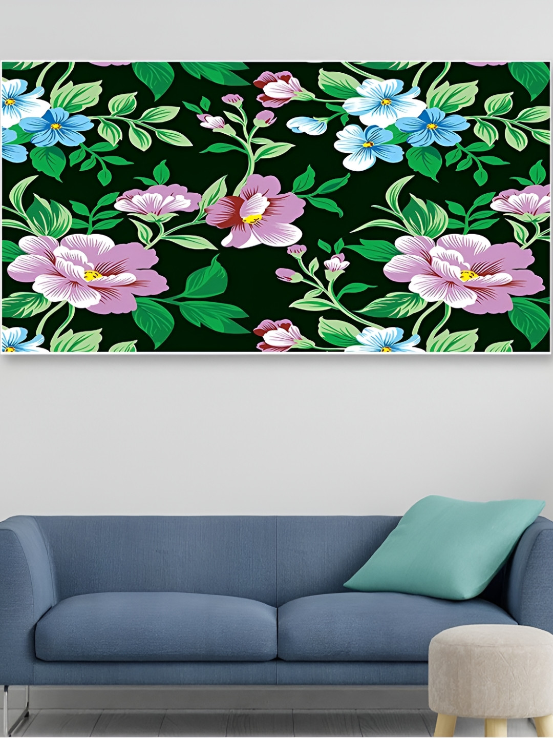 DEKORSTATION Wood Rectangle Paintings Wall Art-47.2 x 23.6In