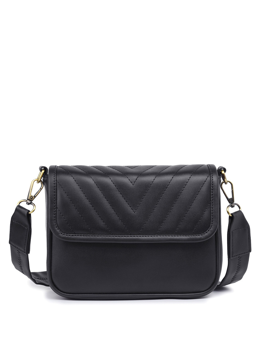 K London Geometric Self Design Leather Crossbody PU Sling Bag