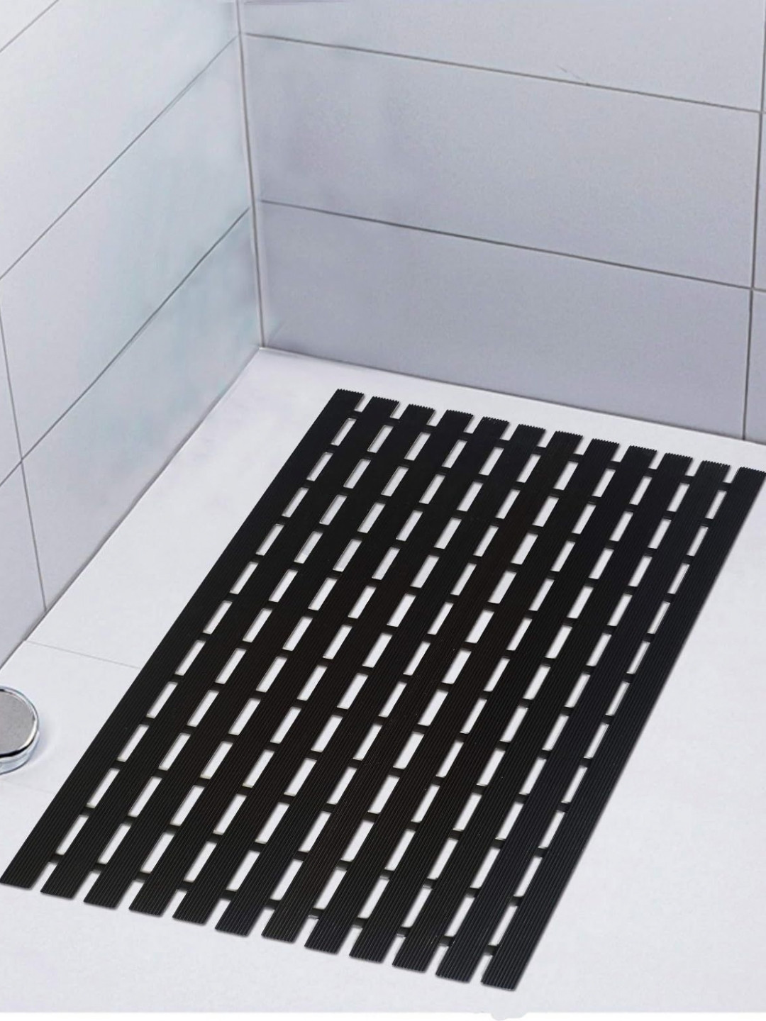 Eurotex Black Textured Anti-Skid BathRugs