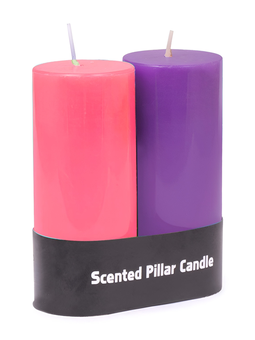 PEEPALCOMM 2Pcs Scented 1 Wick Rose and Lavender Solid Tapered Regular Pillar Candles