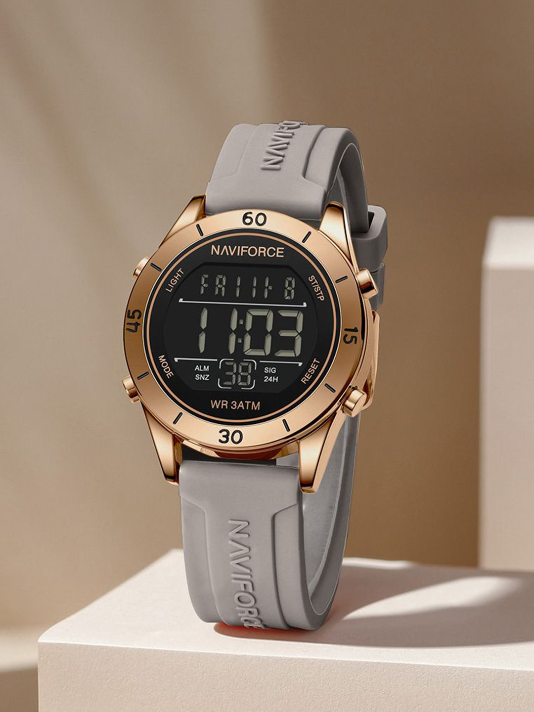 Naviforce Women Dial & Straps Digital Watch NF5054_RG B GY