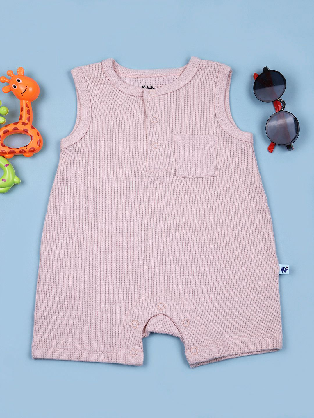 V-Mart Infant Boys Knitted Cotton Rompers