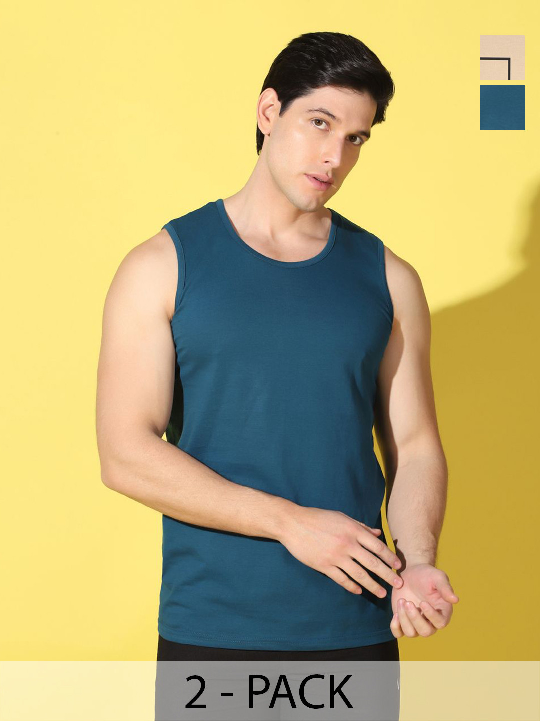 WOOSTRO Men Pack of 2 Typrography T-Shirt