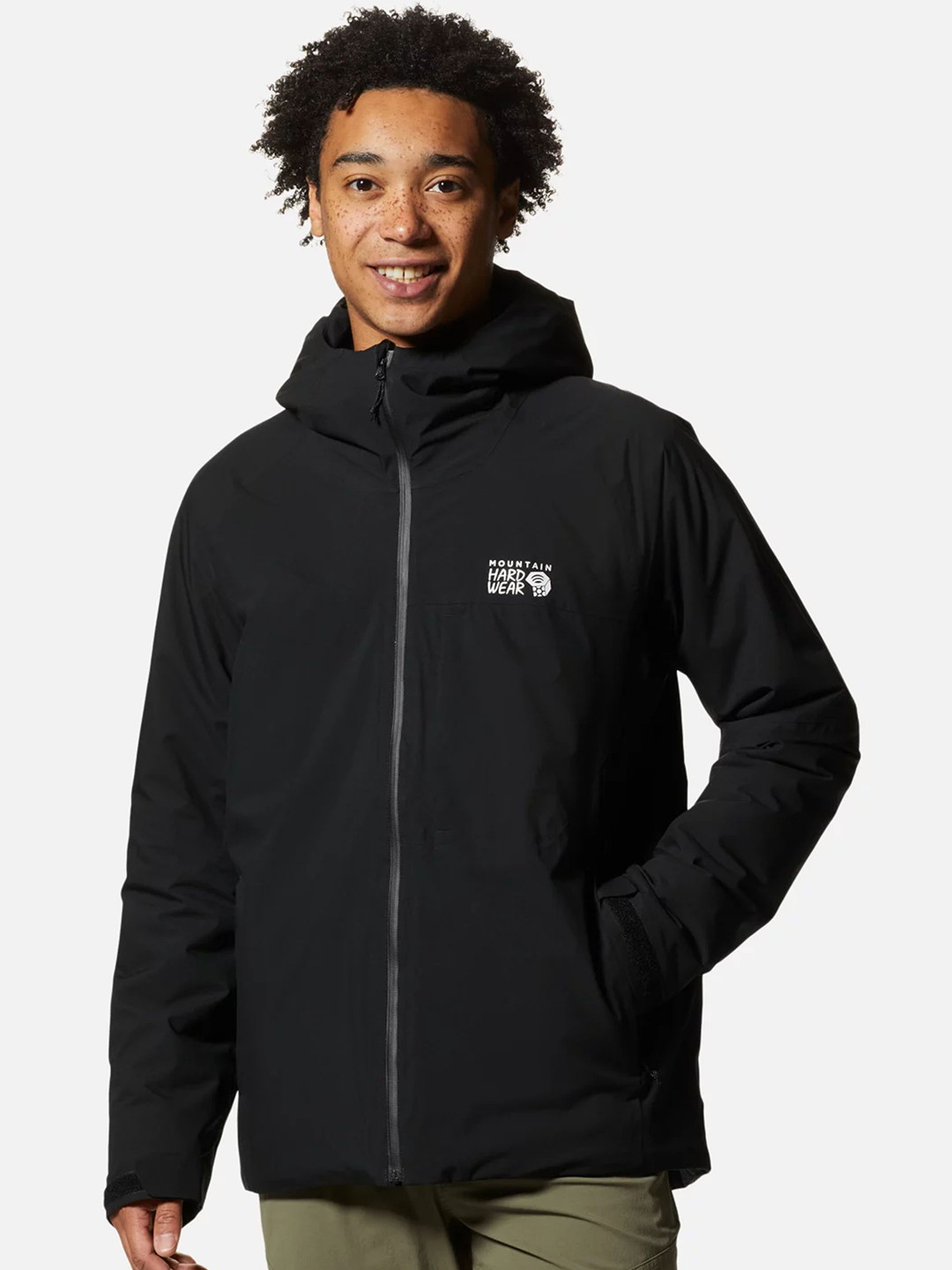 Mountain Hardwear Men Lightweight Outdoor Parka with Patchwork Jacket