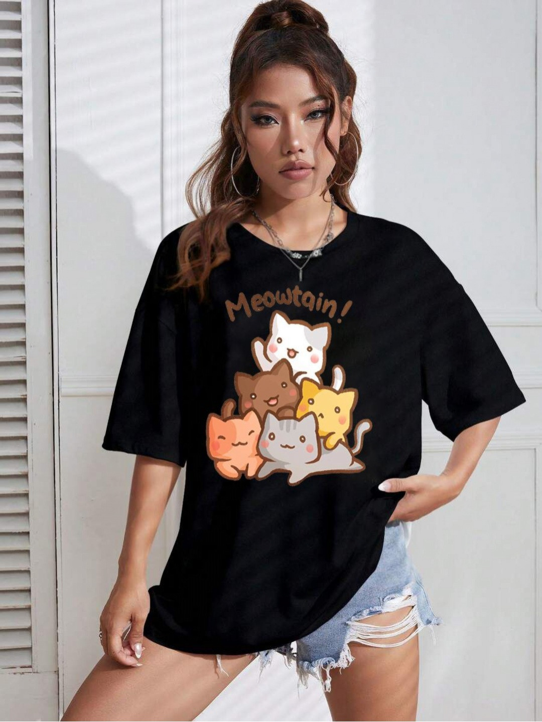 ABSOLUTE DEFENSE Women Cotton Graphic Printed T-shirt