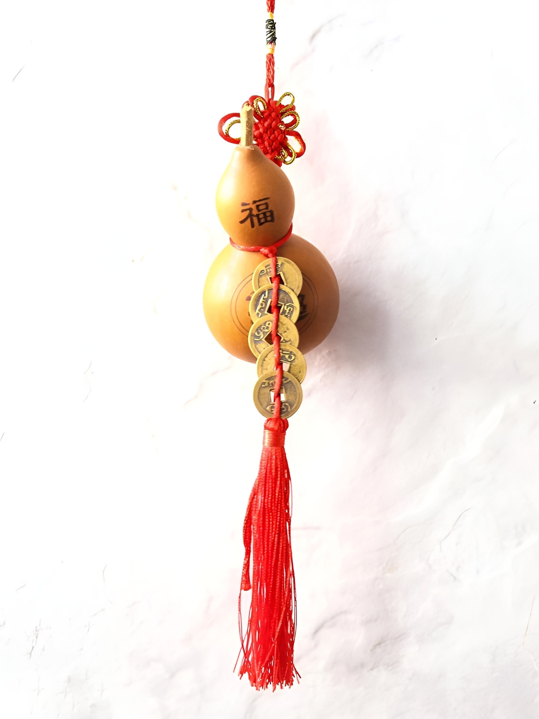 The Spiritual Living Feng Shui for Health and Wealth Metal Glossy Wall Hangings-12In