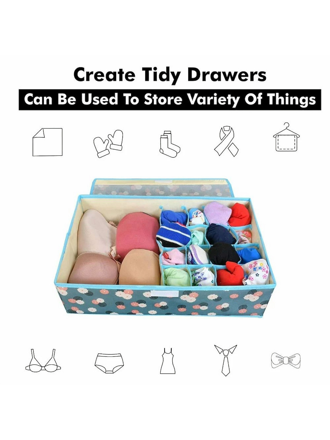 NFI essentials Foldable Organizer Storage Box