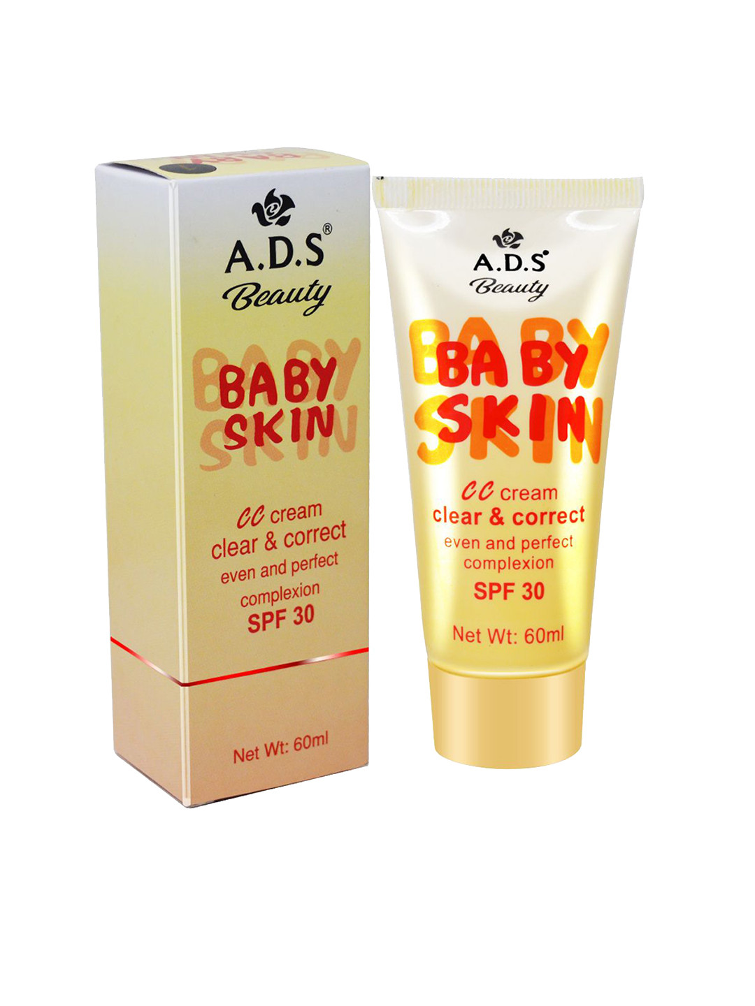 A.D.S CC Cream Clear & Correct For Even & Perfect Complexion With SPF 30 - 60 ml - 01
