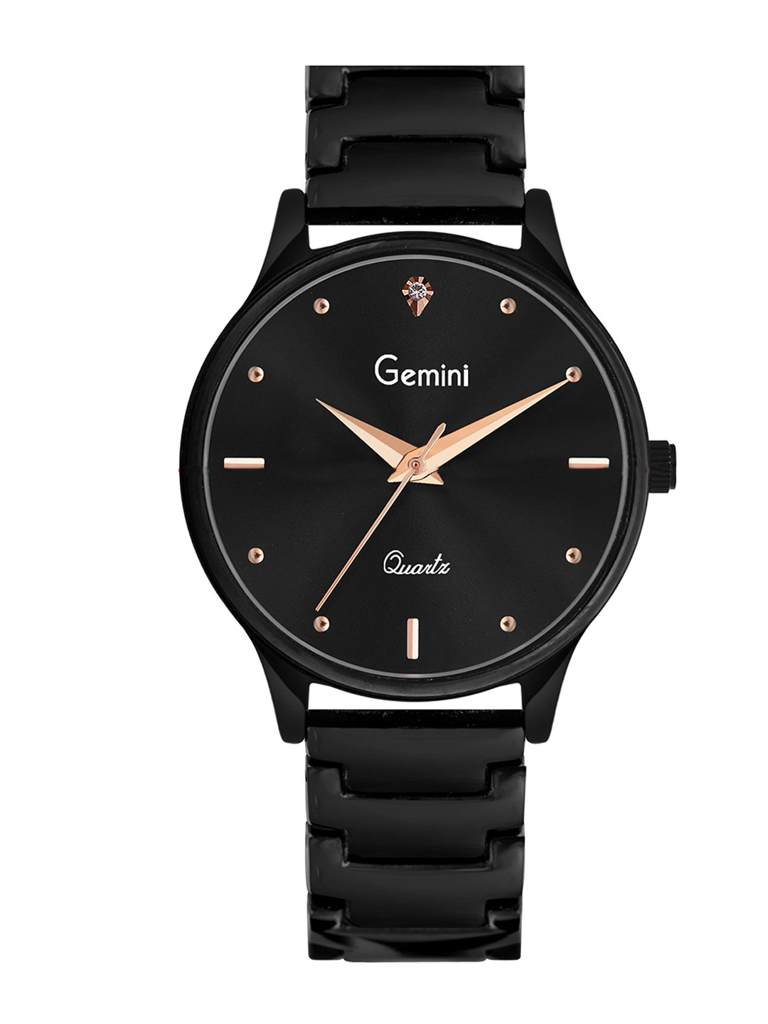 GEMINI Women Brass Dial & Stainless Steel Bracelet Style Straps Analogue Watch GL-2221NM01