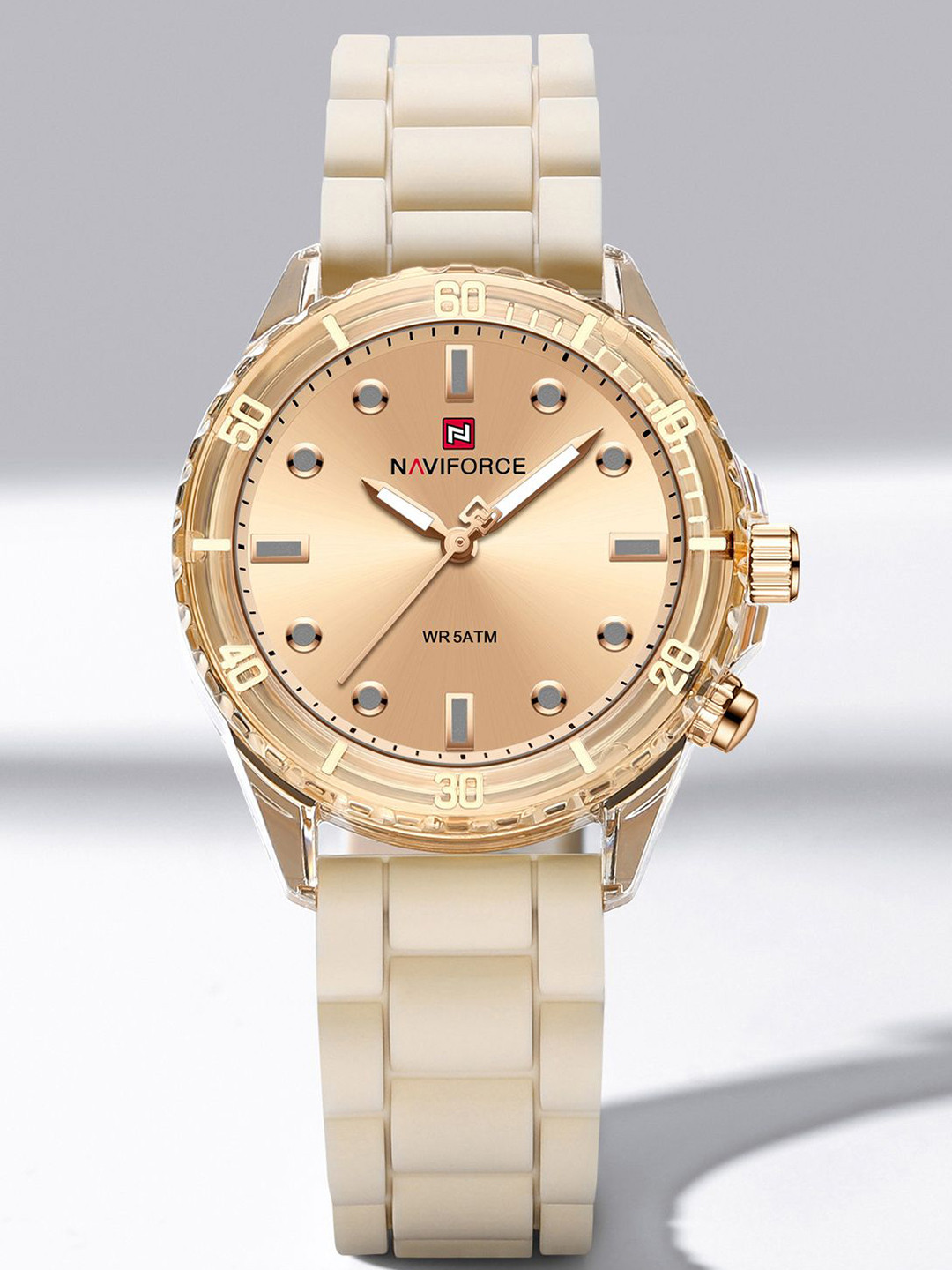 Naviforce Women Dial & Straps Analogue Watch NF7115_RG RG