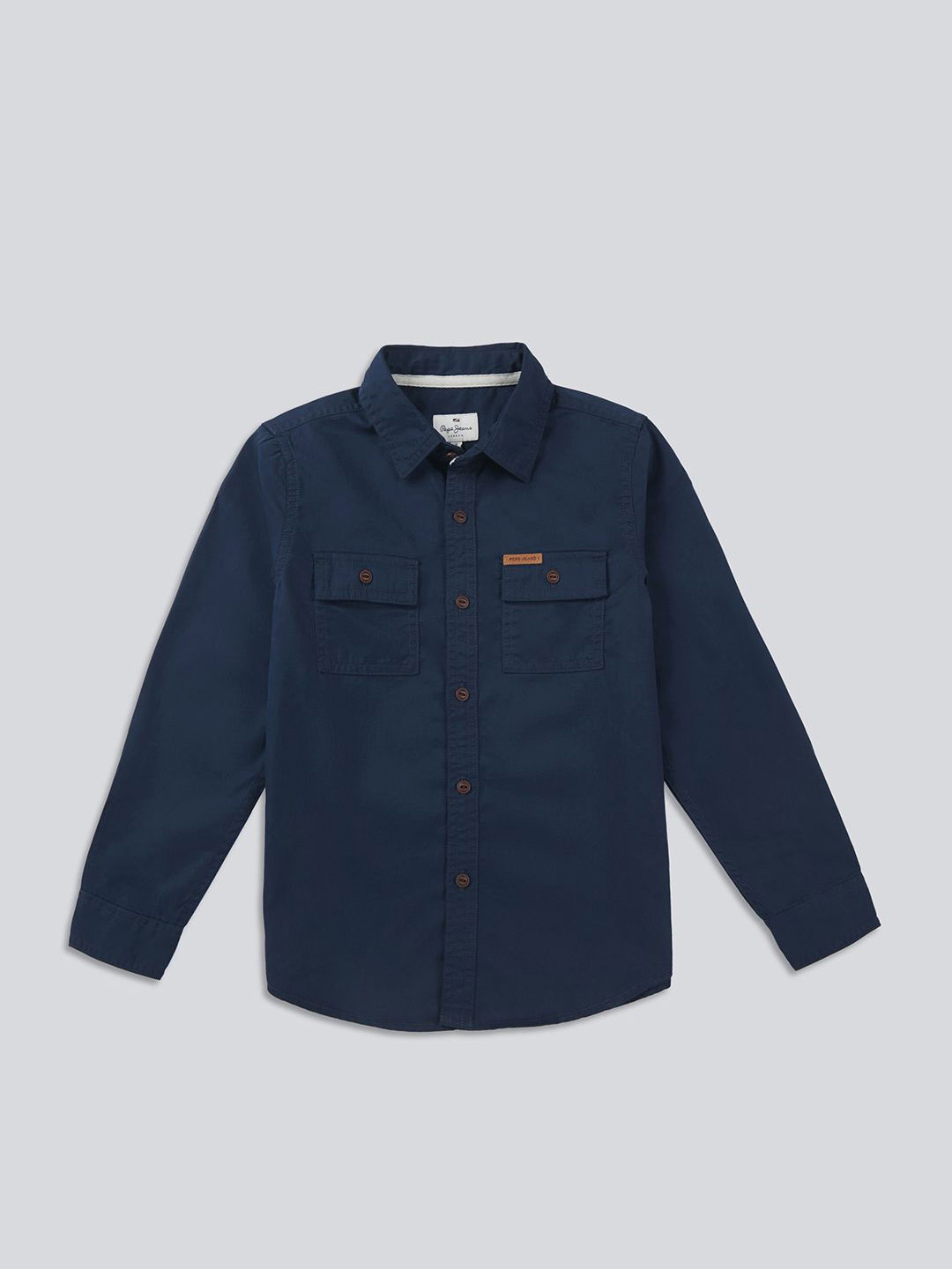 Pepe Jeans Boys  Double Pocket Full Sleeve Casual Shirt