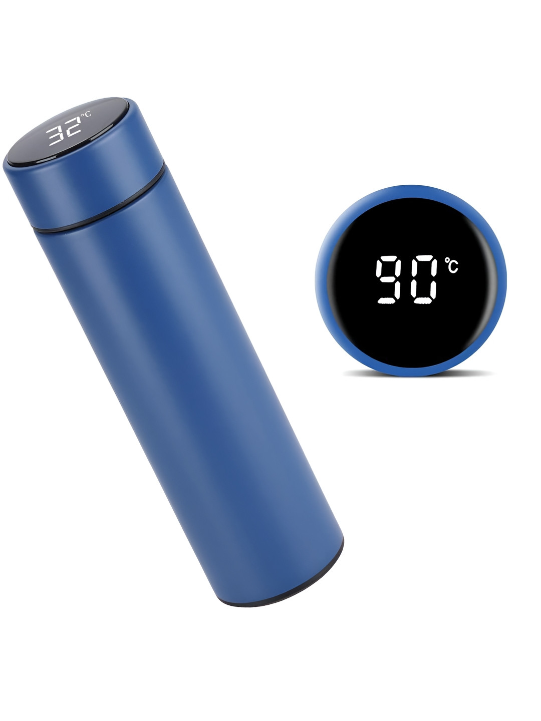 ZEELPETAL Blue Solid Stainless Steel Airtight Flask - 500ml