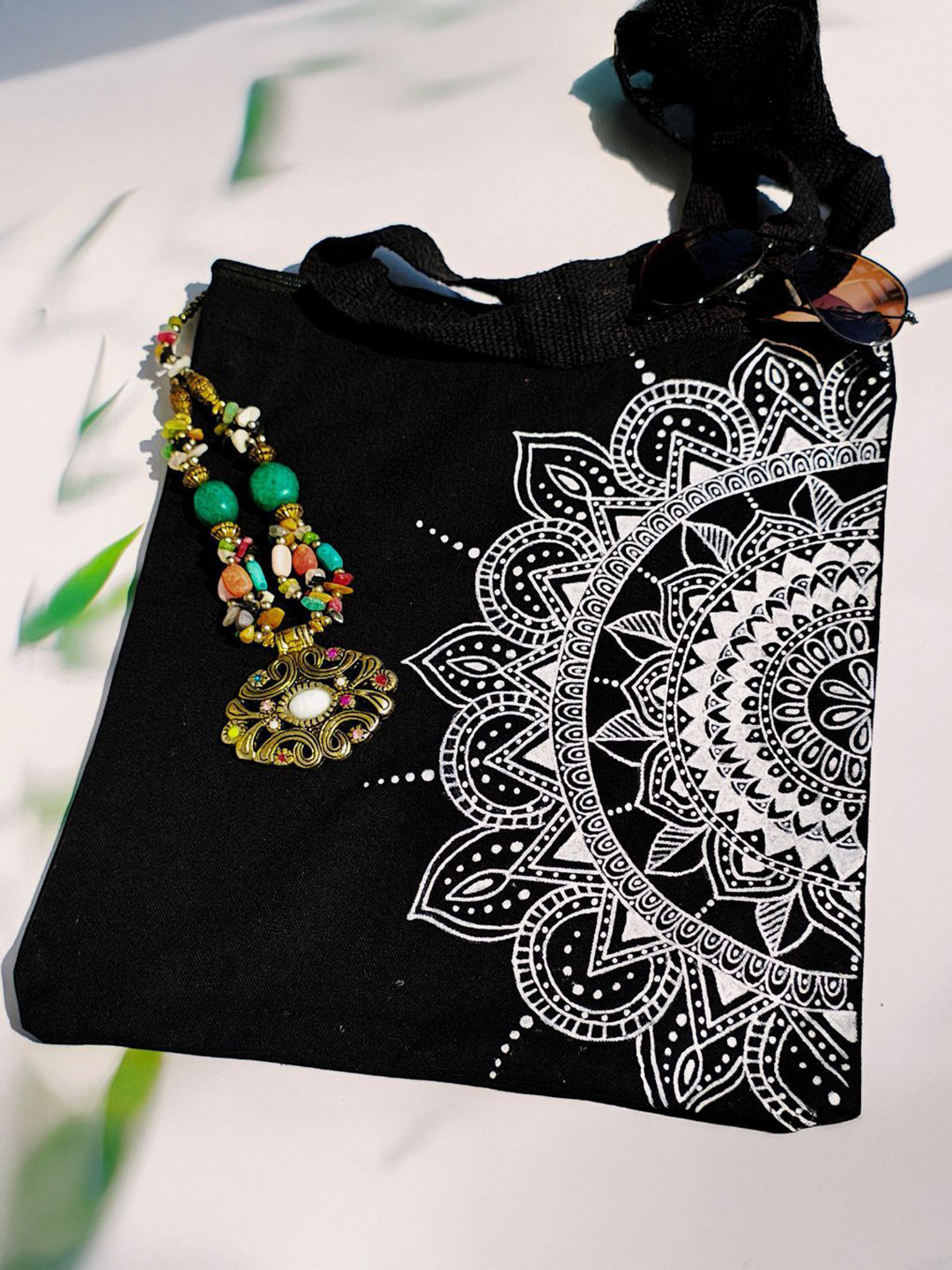 TheYUGO Embellished Oversized Shopper Tote Bag