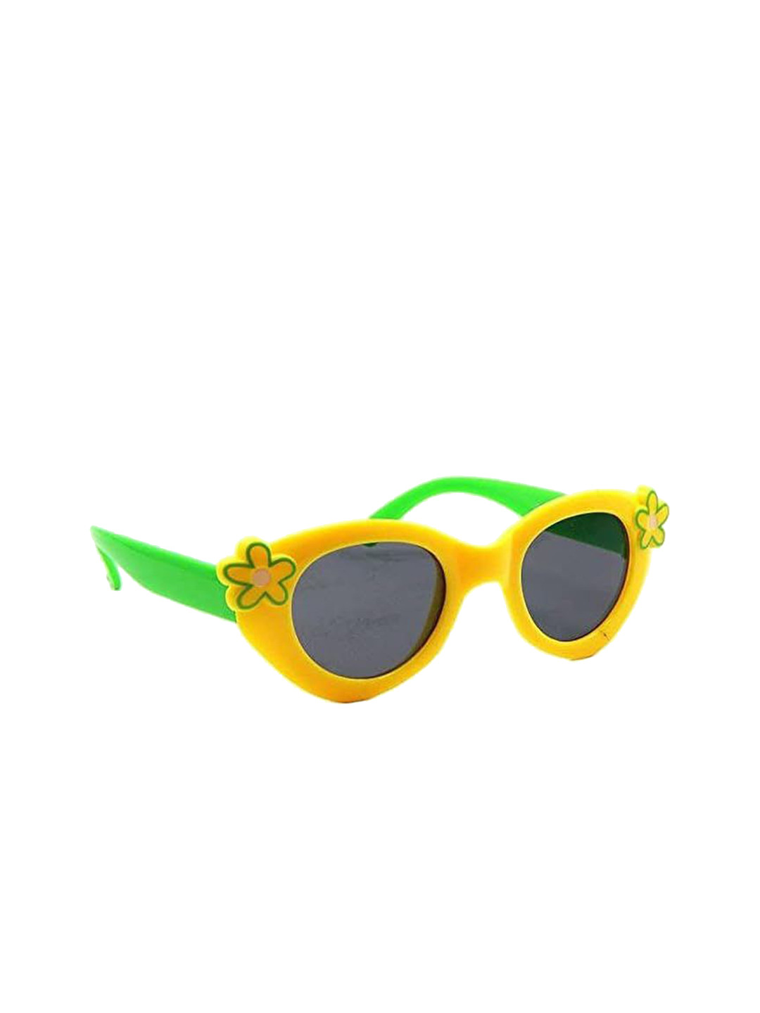 PIRASO Girls Cateye Sunglasses with UV Protected Lens 17078 YELLOW GREEN
