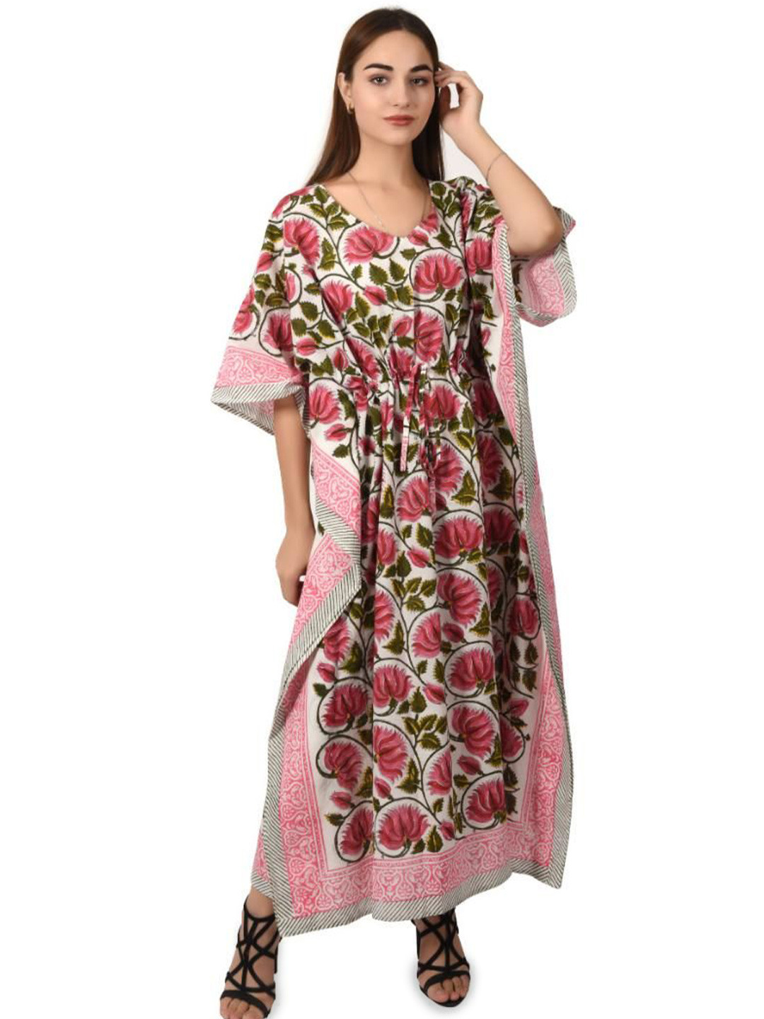 Fabric Venue female Printed maxy Kaftan