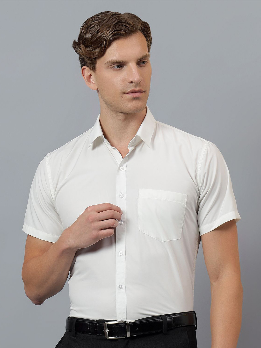 AAAI Enterprises Men Slim Fit Wrinkle Free Formal Shirt