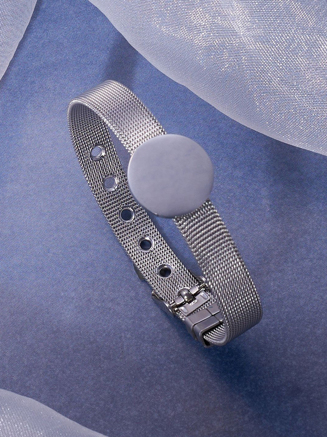 DressBerry Silver-Plated The Montre Statement Wraparound Bracelet