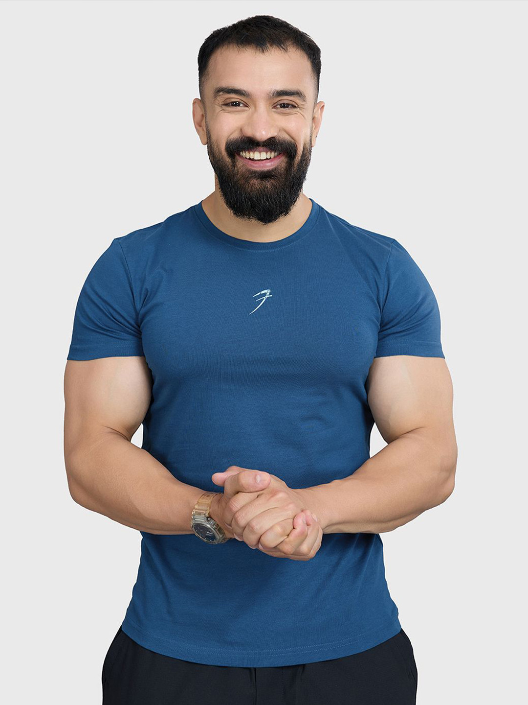 FUAARK Brisk Logo Men's Super Combed Cotton Lightweight Tshirt