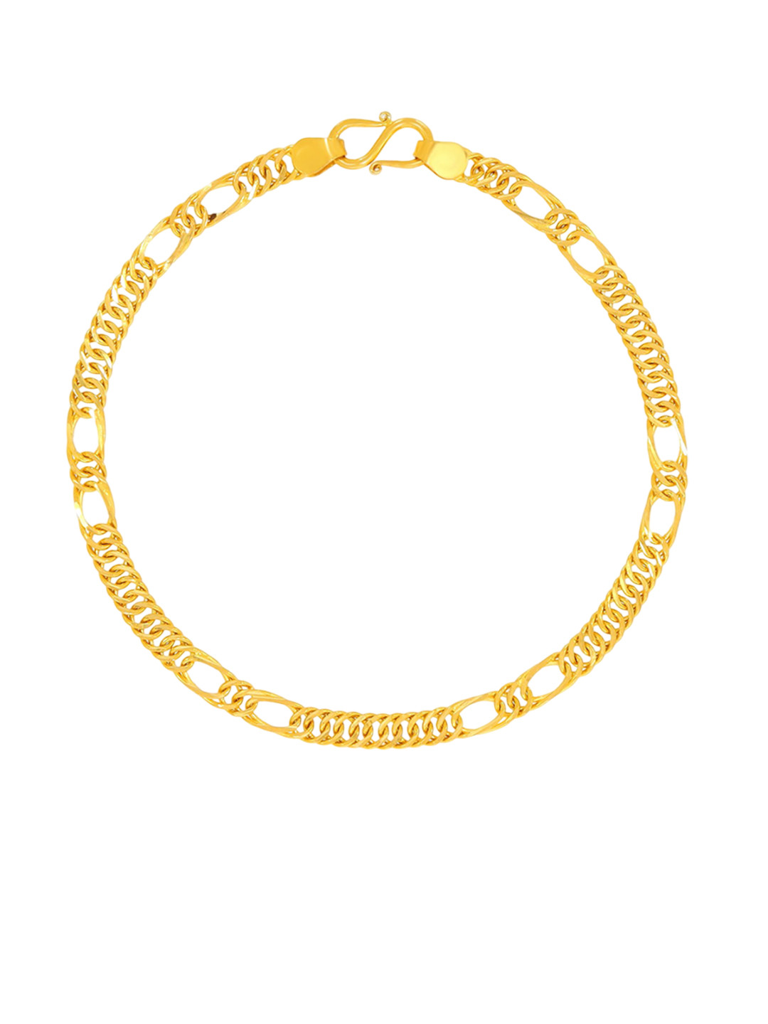 BHIMA Jewels 22K BIS Hallmark 916 Purity  Solid Sachin Chain Bracelet