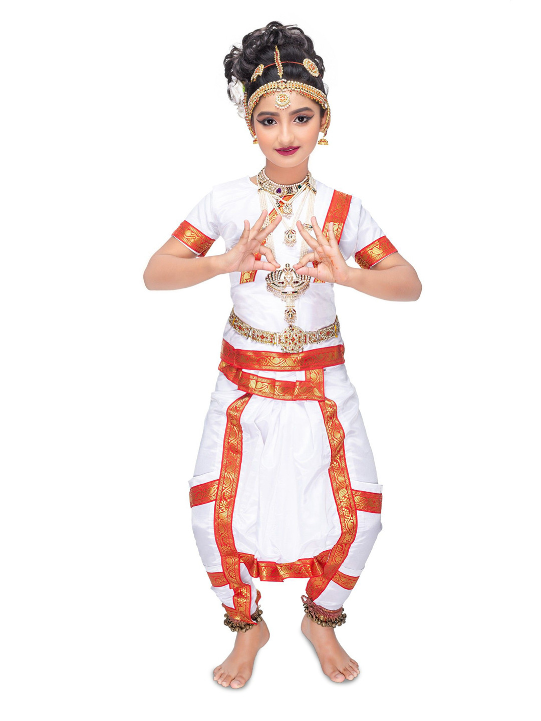 Smuktar garments Girls Bharatnatyam Costume