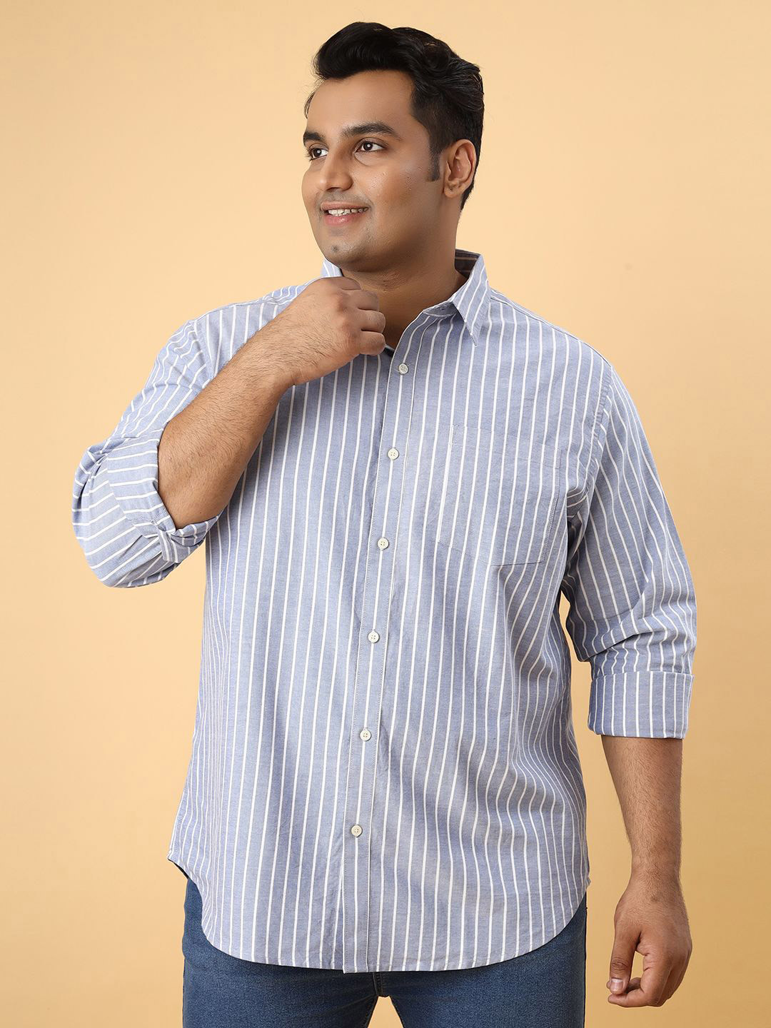 NEON CHILLIE Men Striped Casual Shirt