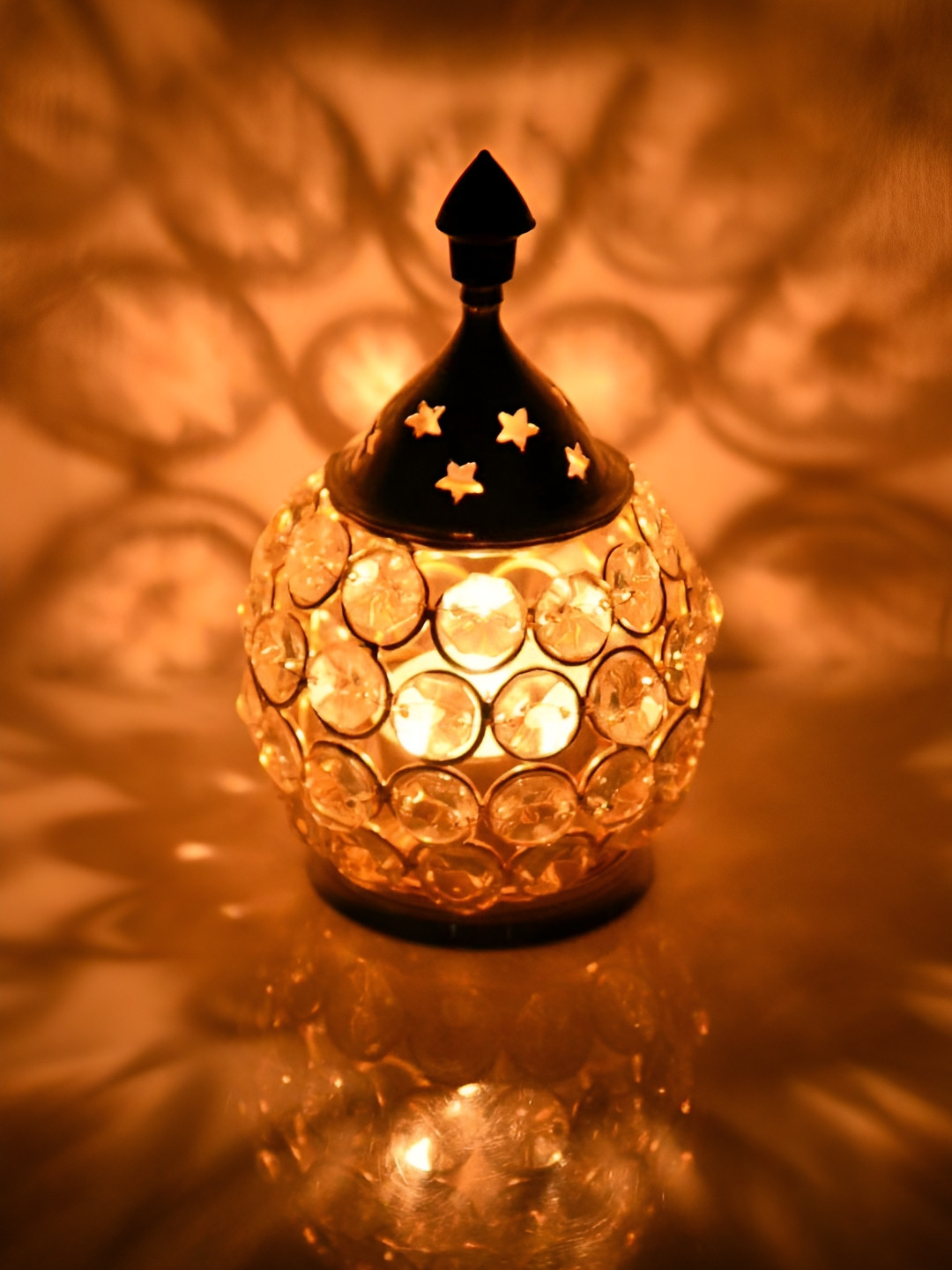 Aura Yellow Akhand KamalDiya