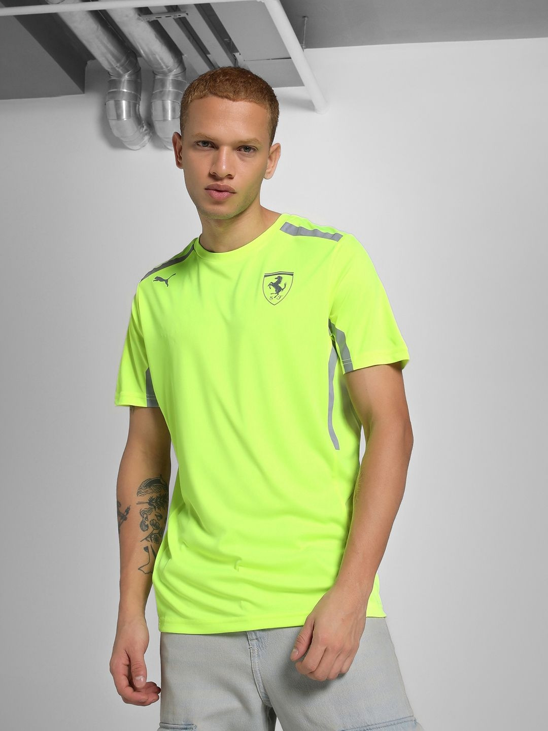 PUMA Motorsport Ferrari Men Printed Applique T-shirt