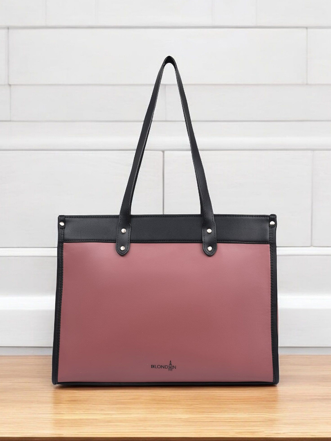 K London PU Swagger Tote Bag