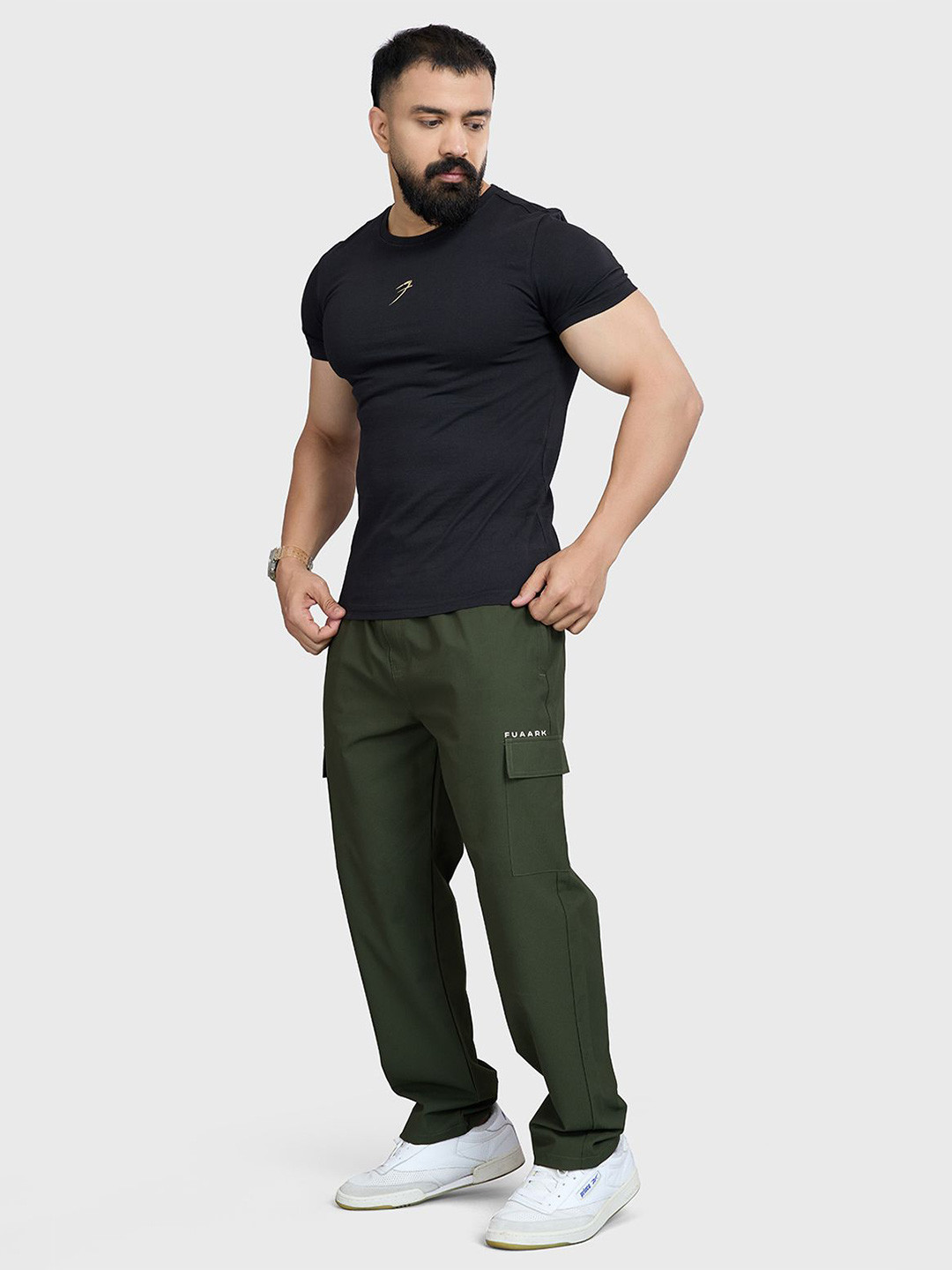 FUAARK Men Anti Odour Slim Fit Ligtweight Cotton T-shirt