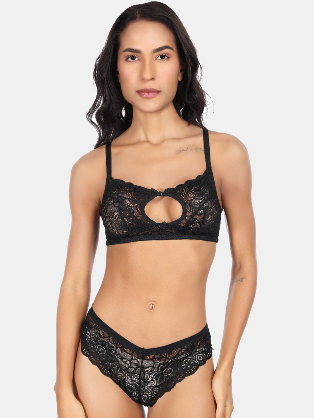 SKDREAMS Self Design Non-Padded Lingerie Set Beautiful-B-1SET