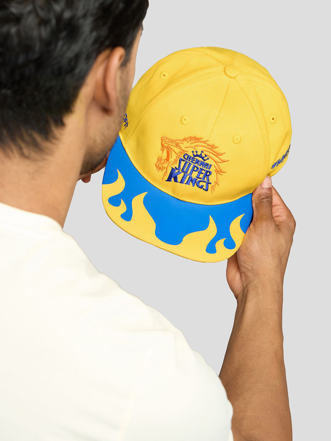 BOLDFIT Unisex Embroidered Chennai Super Kings Snapback Cap