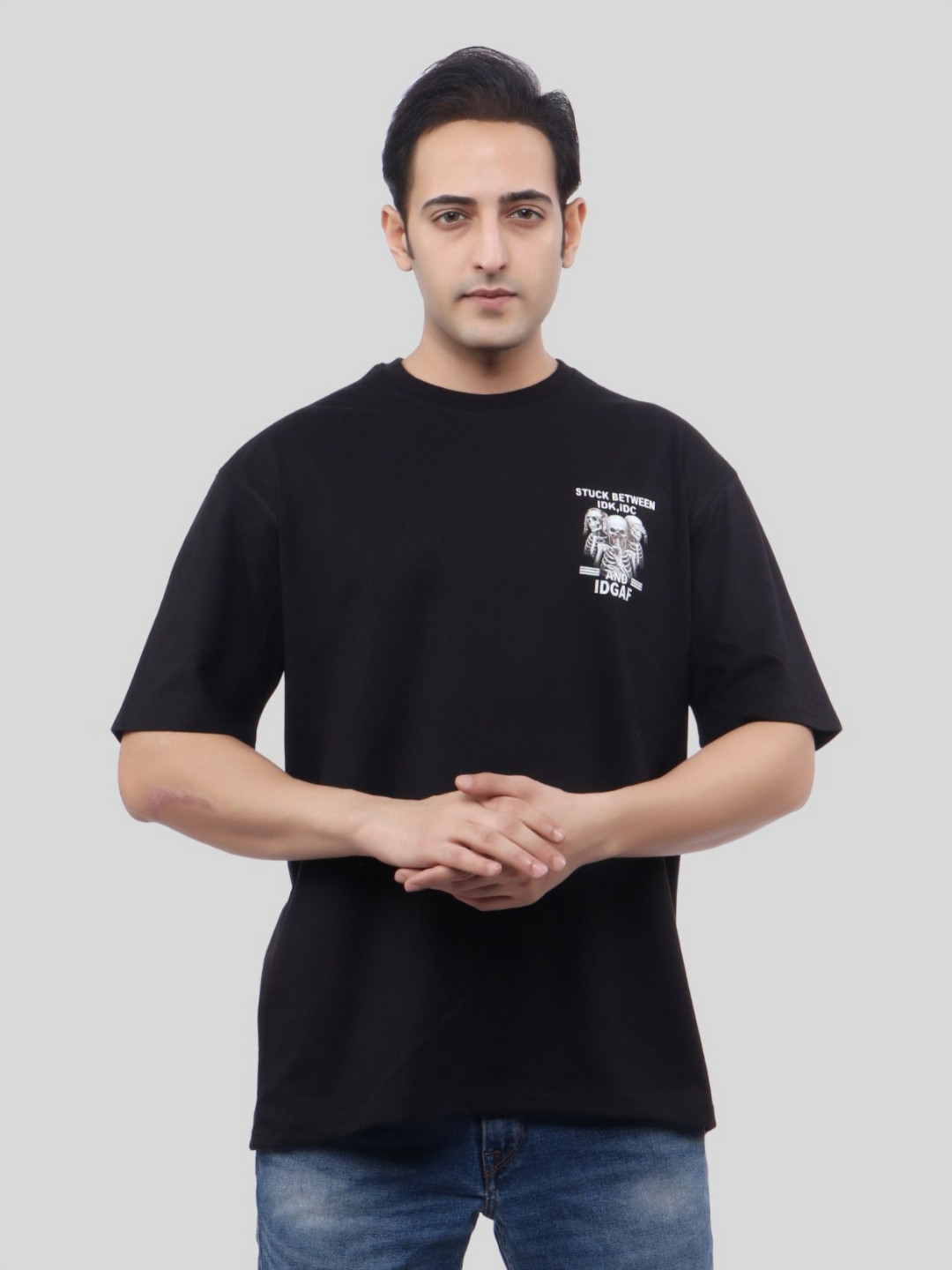 WILD ELEPHANT Men Printed Indigo T-shirt